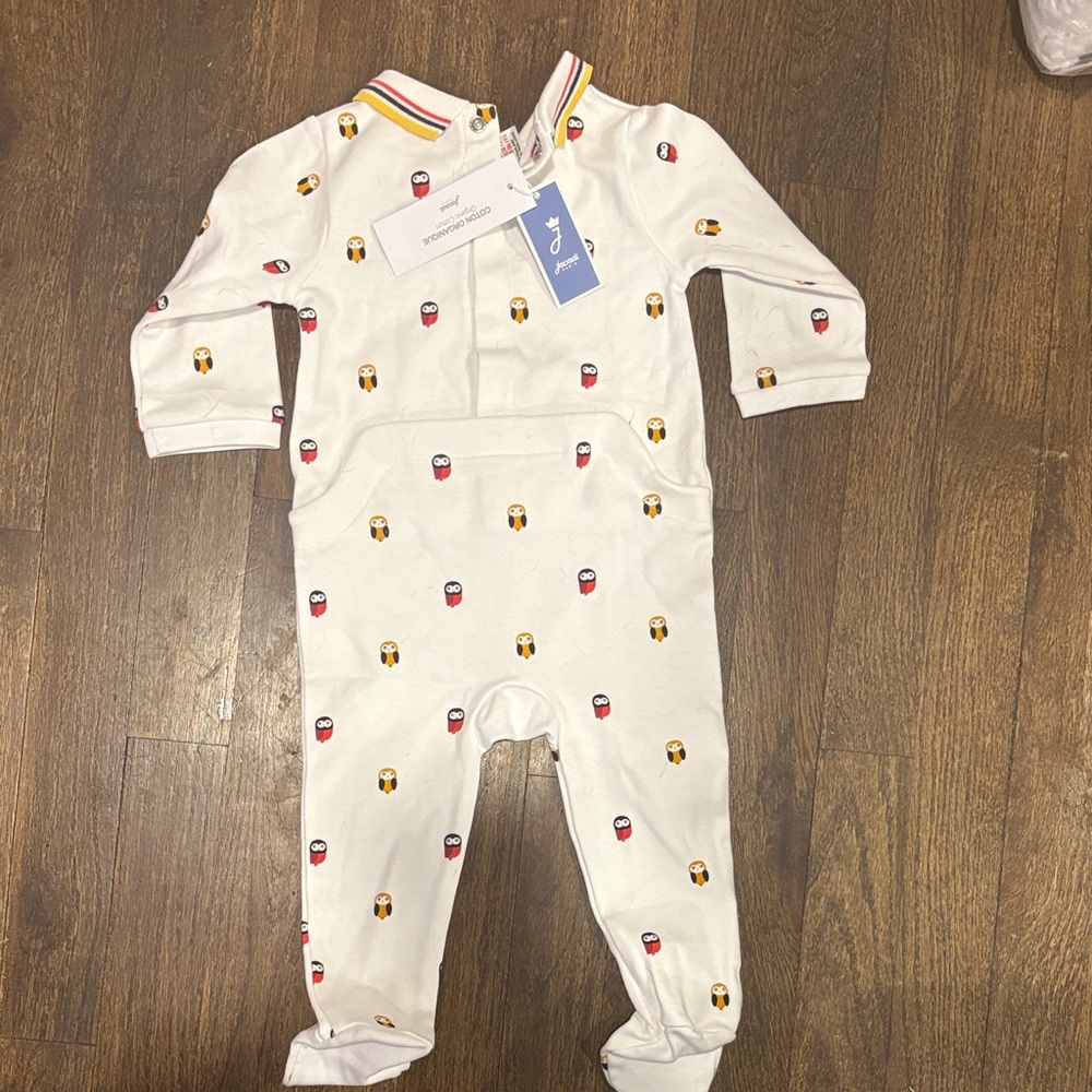 Jacadi Paris Organic Cotton Footie Pajamas